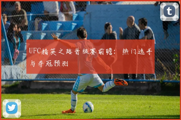 UFC精英之路晋级赛前瞻：热门选手与夺冠预测